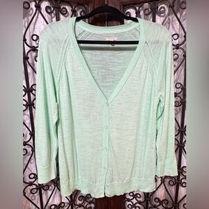 Sonoma Light Green Women's Cardigan